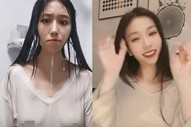 Hot girl cố tình mặc đồ ướt lộ điểm nhạy cảm gây choáng