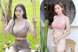 Hot girl ngực khủng mê mốt xẻ sâu khoe đường cong