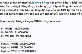 Cẩn trọng 'bẫy' khi đặt mua iPhone 6