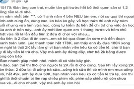 Chê người yêu 'sân si từng đồng tiền lẻ', cô gái nhận 'gạch đá' đủ xây biệt thự