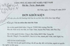 “Tố” Bảo hiểm BIC trây ì thanh toán, doanh nghiệp khởi kiện ra tòa