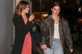 Mẫu 9X Kaia Gerber xinh đẹp đi chơi đêm cùng bạn trai nổi tiếng