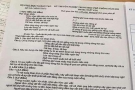 Thí sinh Cao Bằng làm lọt đề thi Văn do mang điện thoại vào phòng thi