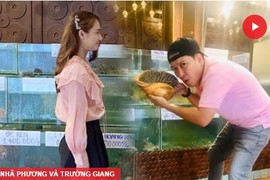 Trường Giang- Nhã Phương mặc đồ đôi "trốn" con đi hẹn hò ngày lễ