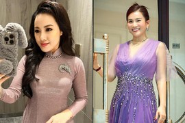 BTV Hoài Anh điệu đà, bà xã Bình Minh trẻ trung tuổi 45