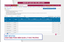 Phần mềm học bạ điện tử, sổ điểm điện tử chưa đồng bộ với chương trình GDPT mới