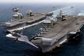 Xem F-35B cất cánh trên “người khổng lồ Tây Âu“