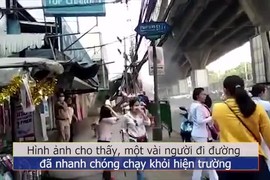 Video: Sập nhà 4 tầng giữa thủ đô Bangkok