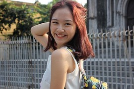 Hot girl “Bánh đúc có xương” rạng ngời giữa nắng mùa thu