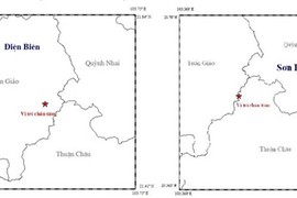 Tây Bắc xảy ra hai trận động đất liên tiếp