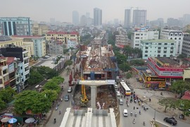 Video: Dự án metro hàng chục nghìn tỷ đồng 'siêu chậm' tại Hà Nội nhìn từ flycam