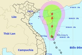 Dự báo thời tiết 5/6: Áp thấp đi chậm, gây mưa to nhiều nơi