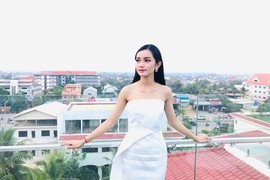 Tân Hoa hậu Campuchia gây ấn tượng bởi gu thời trang trẻ trung