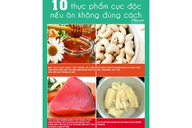 10 thực phẩm cực độc nếu ăn không đúng cách