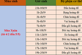 Coi số mệnh sướng khổ qua giờ sinh theo mùa 