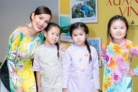 Xôn xao Á hậu Phương Lê bê nước rửa chân cho chồng