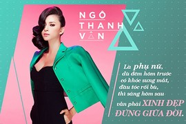 Ngô Thanh Vân: “Đàn ông có thể thiếu, tri thức, nhan sắc thì không“