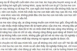 Xấu hổ vì con học kém, cha mẹ không đến trường họp phụ huynh