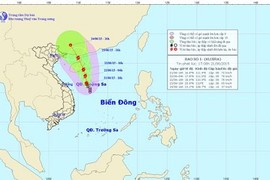 Bão số 1 sẽ mạnh lên cấp 9