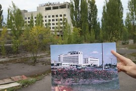 Xót xa cảnh đối lập trước sau thảm họa hạt nhân Chernobyl