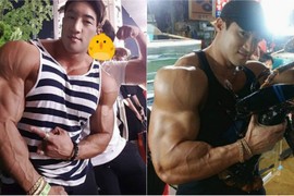 Hot boy Hàn Quốc khoe cơ bắp gân guốc gây choáng