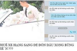 Đám cưới Hà thành nhà trai thuê xe đón dâu rồi “bùng” tiền?