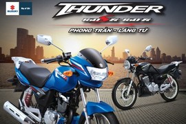 Sáng nay, xe tay côn Suzuki Thunder ra mắt Việt Nam