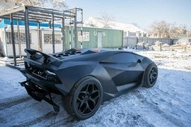 Chế tạo siêu bò Lamborghini như thật từ...sắt vụn