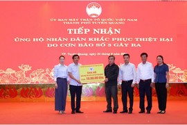 LHH Việt Nam hỗ trợ Tuyên Quang khắc phục hậu quả lũ lụt