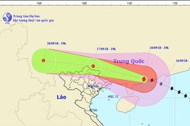 Dự báo thời tiết 17/9: Bão Mangkhut suy yếu, Hà Nội giảm 6 độ