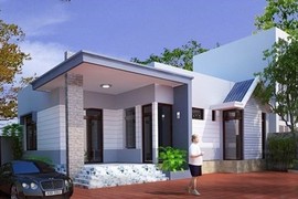 10 mẫu nhà mái bằng 1 tầng ở nông thôn giá rẻ, đẹp hiện đại