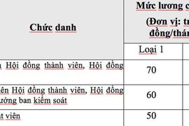 Đề xuất mức lương mới: Lãnh đạo lương 70 triệu