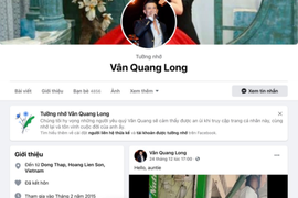 Facebook ca sĩ Vân Quang Long chuyển sang chế độ tưởng nhớ