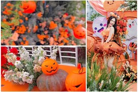 Xuýt xoa biệt thự hoành tráng đón Halloween của Đoàn Di Băng