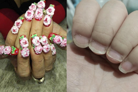 “Sang chấn tâm lý” với những mẫu nail Tết độc lạ