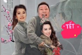 Chủ tịch Miss Grand đèo "gà cưng" Thùy Tiên đi chơi Tết bằng xe đạp