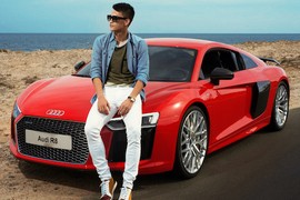 Công Vinh lôi siêu xe tiền tỷ Audi R8 2016 “đi phượt“