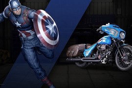 Dàn xế nổ Harley-Davidson phong cách siêu anh hùng Marvel