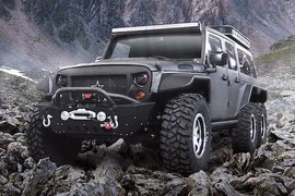 Cận cảnh Jeep Wrangler phiên bản “quái vật” 6 bánh