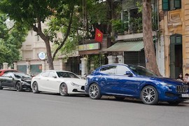 Đại gia Hà Nội "show hàng" dàn xe sang Maserati tiền tỷ