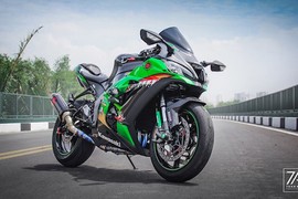 Siêu môtô Kawasaki ZX-10R độ “cá mập xanh” siêu dữ