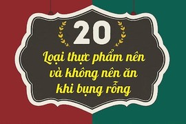 20 loại thực phẩm nên và không nên ăn khi bụng rỗng