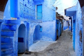 Lạc vào mê cung màu xanh kỳ lạ ở Morocco