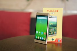 Mở hộp điện thoại Massgo Vi5 - smartphone vỏ kim loại giá 3 triệu