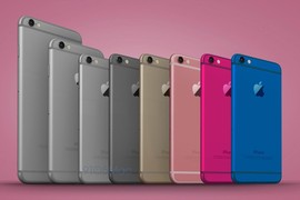 Ảnh dựng điện thoại iPhone 6C nhiều màu sắc, dáng giống 6S