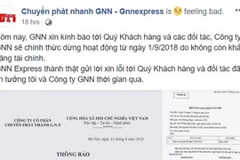 Nợ 5 tỷ đồng tiền thu hộ, Công ty GNN Express dừng hoạt động