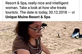 Chủ resort Unique Muine chặt lưới bóng chuyền của du khách nói gì?