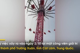 Video: Hàng chục du khách bị treo lơ lửng trên không trung