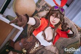 “Bỏng mắt” với màn cosplay Amber game Genshin Impact đẹp khó cưỡng