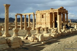 Phiến quân IS nổ tung đền cổ Baal Shamin ở Palmyra